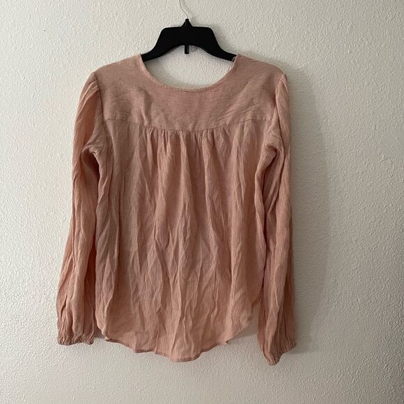 FREE PEOPLE wrap blouse size small like new - Picture 2 of 11